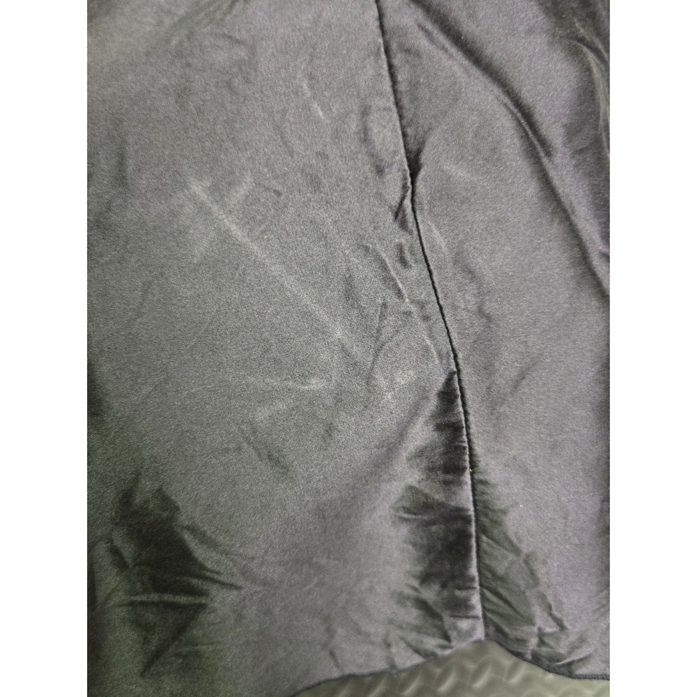 Vintage Old Hollywood Fit n Flare Black Silk Halter Neck Midi Dress 8 Party - Picture 13 of 15